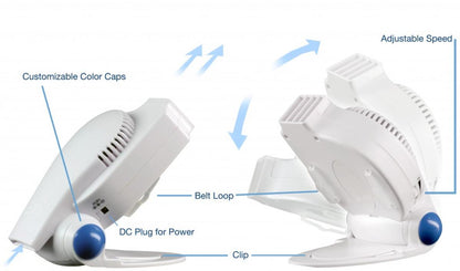  Cool On The Go Necklace Clip Fan