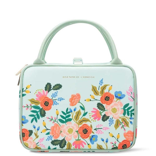  Corkcicle Baldwin Boxer Lunchbox - Rifle Paper Co. Mint Lively Floral