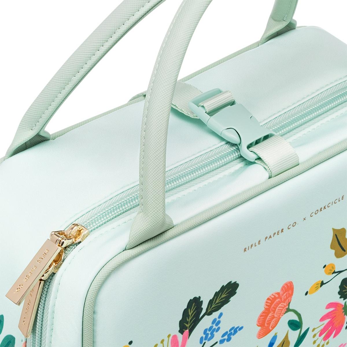  Corkcicle Baldwin Boxer Lunchbox - Rifle Paper Co. Mint Lively Floral