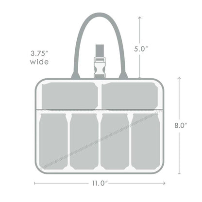  Corkcicle Baldwin Boxer Lunchbox - Rifle Paper Co. Mint Lively Floral