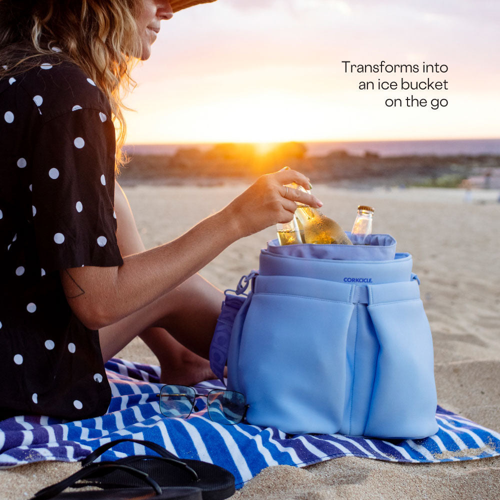  Corkcicle Beverage Bucket Bag - Santorini Neoprene