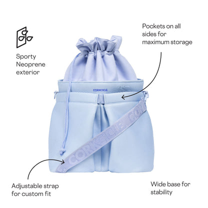  Corkcicle Beverage Bucket Bag - Santorini Neoprene