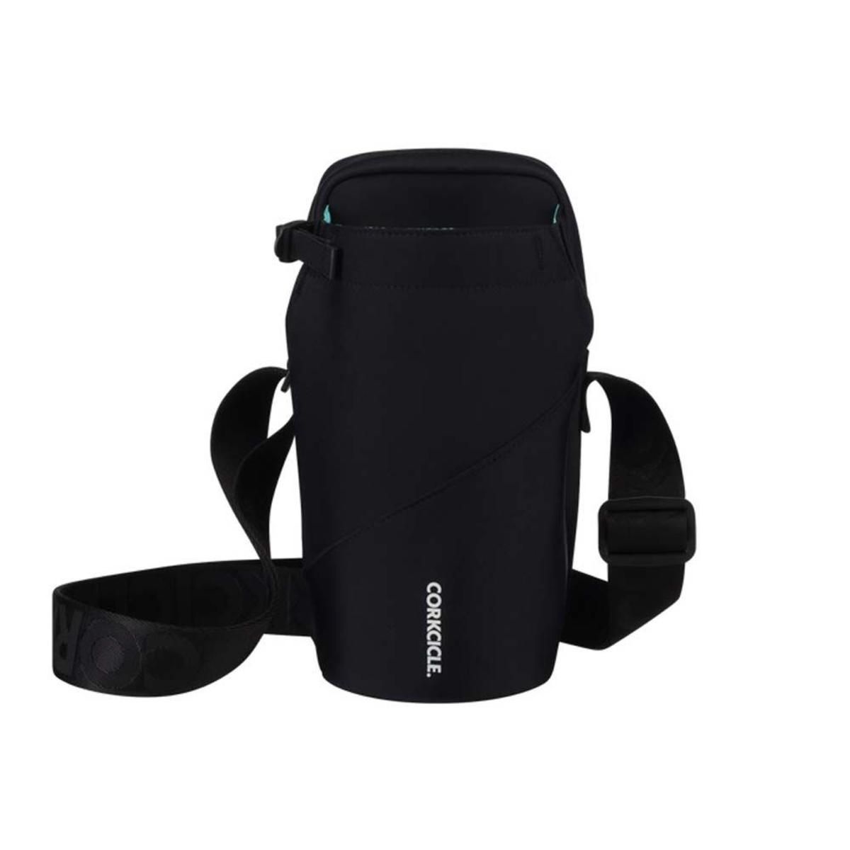  Corkcicle Crossbody Water Bottle Sling Bag - Black Neoprene