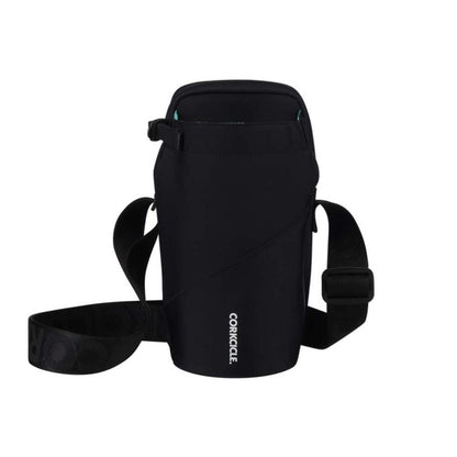  Corkcicle Crossbody Water Bottle Sling Bag - Black Neoprene