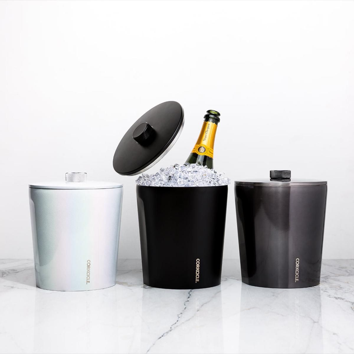  Corkcicle Insulated Ice Bucket With Lid - Gunmetal