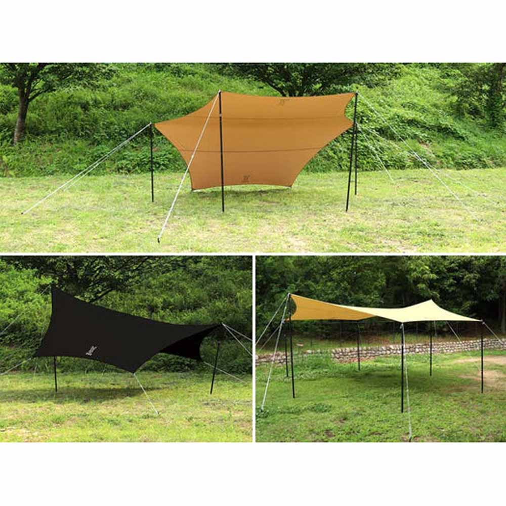  DOD Outdoors Hexa Tarp Without Poles - Tan