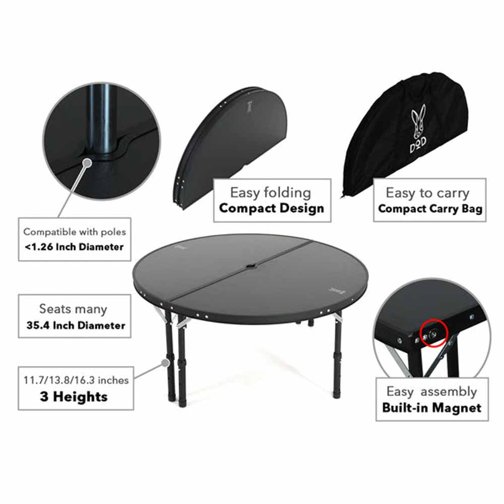  DOD Outdoors Ichi One Pole Tent Table