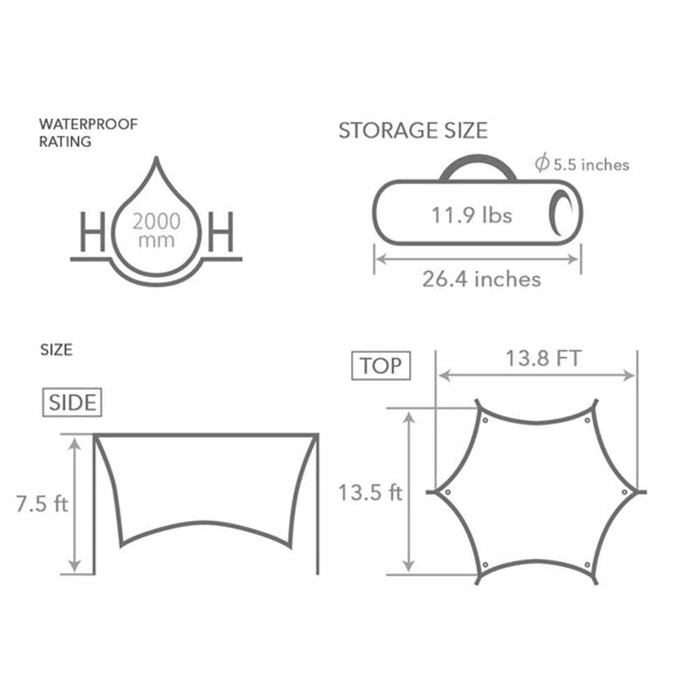 DOD Outdoors Itsuka Tarp With Poles