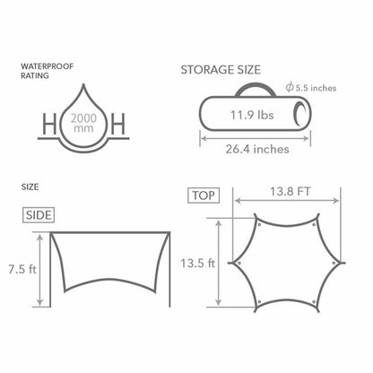  DOD Outdoors Itsuka Tarp With Poles