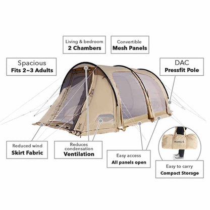  DOD Outdoors Kamaboko Super Tent - Small/Tan