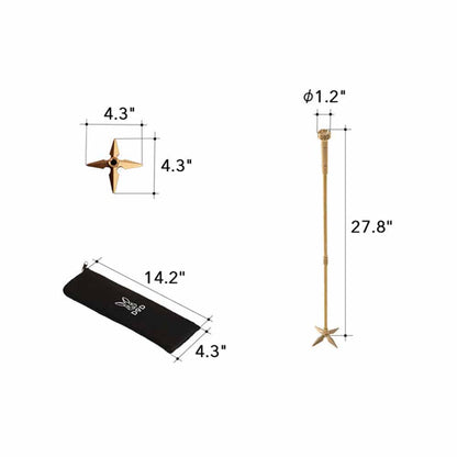  DOD Outdoors Shuriken Blow Poke - Brass