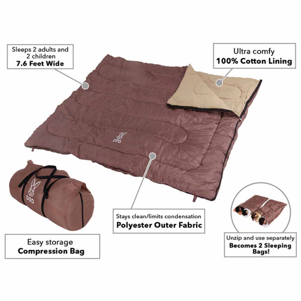  DOD Outdoors Wagaya Sleeping Bag - Maroon/Tan