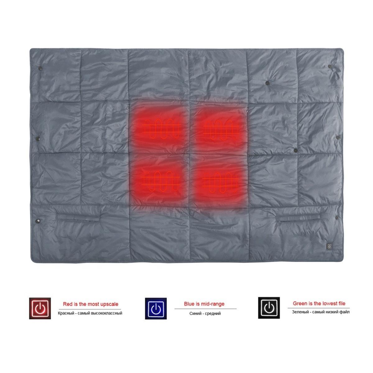  Dr.Warm Portable Electric Far Infrared Multi-Function 2in1 Heated Vest And Heating Blanket