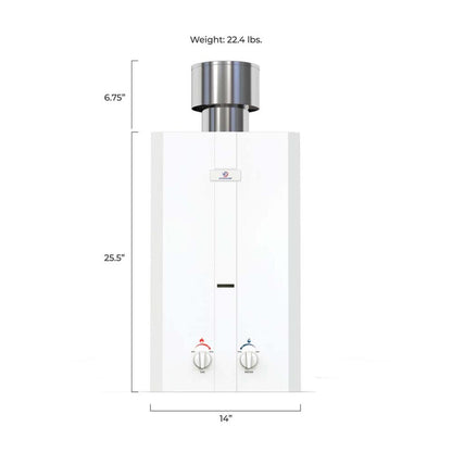  Eccotemp 3.0 GPM Portable Outdoor Tankless Water Heater - White