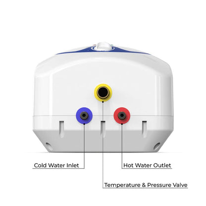  Eccotemp Electric 4 Gallon Mini Storage Tank Water Heater - White