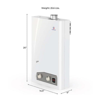  Eccotemp Indoor 4.0 GPM Natural Gas Tankless Water Heater - White