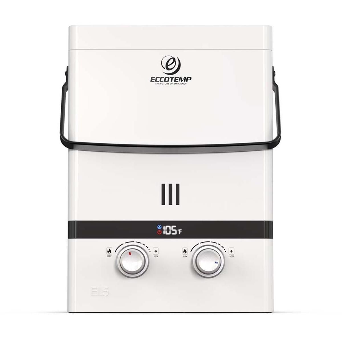  Eccotemp Luxe 1.5 GPM 37.5K BTU Portable Outdoor Tankless Water Heater - Pearl White