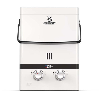  Eccotemp Luxe 1.5 GPM 37.5K BTU Portable Outdoor Tankless Water Heater - Pearl White