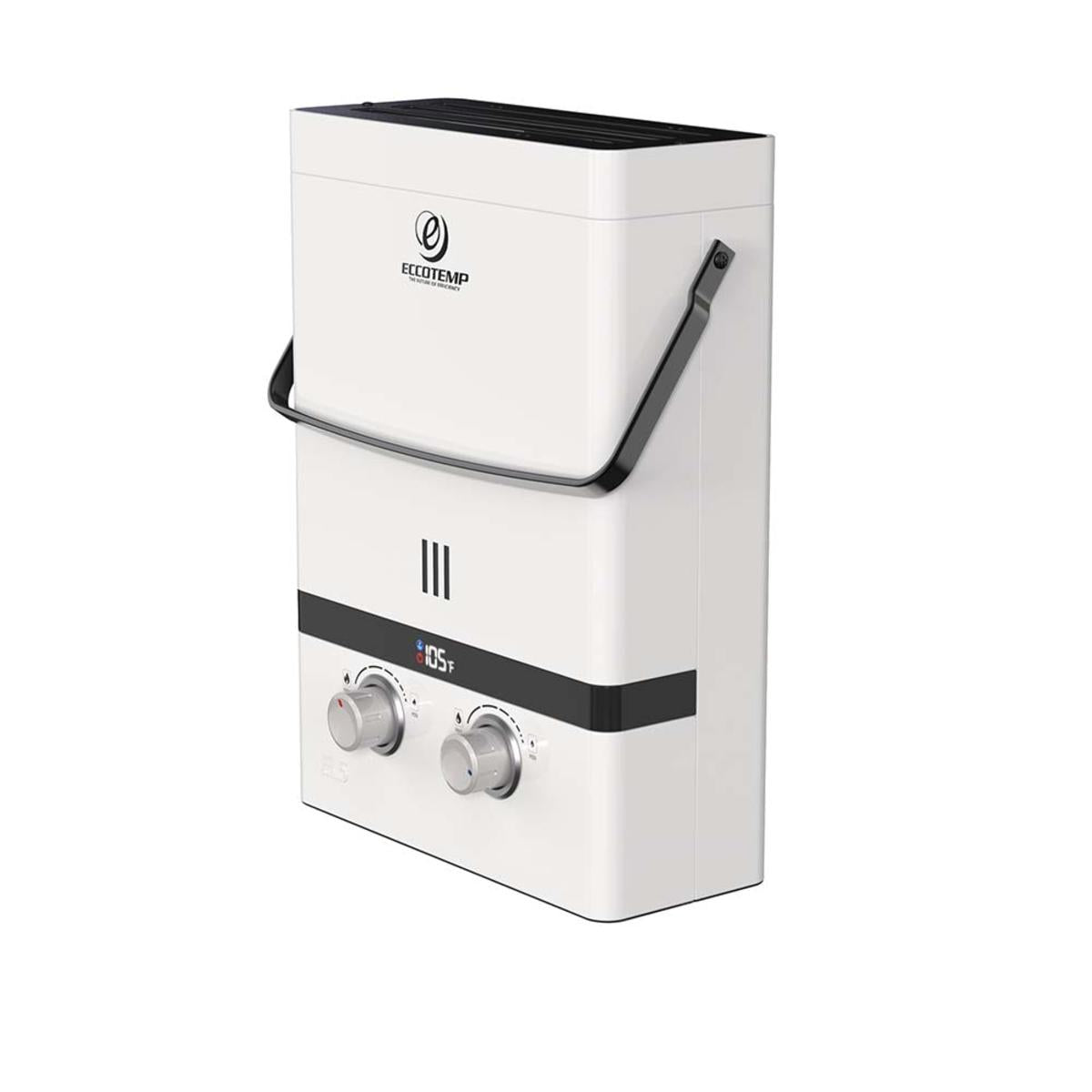  Eccotemp Luxe 1.5 GPM 37.5K BTU Portable Outdoor Tankless Water Heater - Pearl White