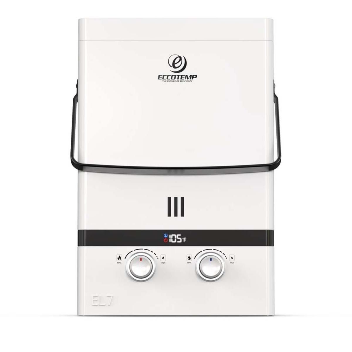  Eccotemp Luxe 1.85 GPM 52K BTU Portable Outdoor Tankless Water Heater - Pearl White