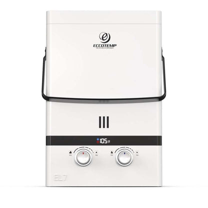  Eccotemp Luxe 1.85 GPM 52K BTU Portable Outdoor Tankless Water Heater - Pearl White