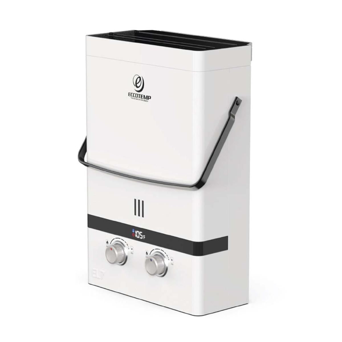  Eccotemp Luxe 1.85 GPM 52K BTU Portable Outdoor Tankless Water Heater - Pearl White
