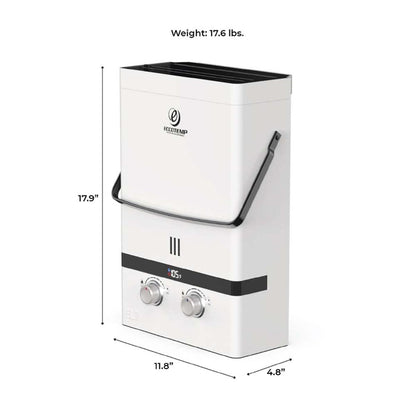  Eccotemp Luxe 1.85 GPM 52K BTU Portable Outdoor Tankless Water Heater - Pearl White