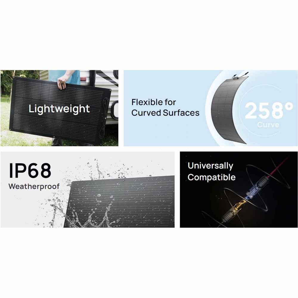  EcoFlow 100W Flexible Solar Panel
