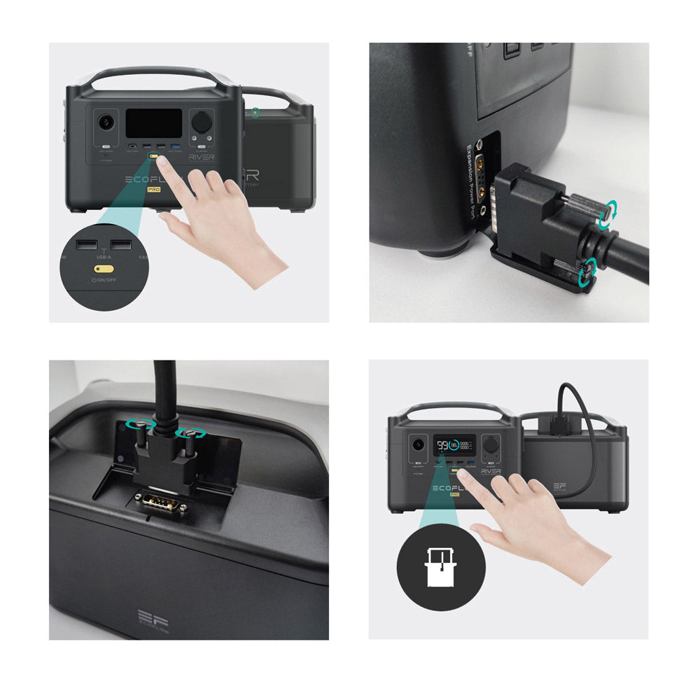  EcoFlow River Pro Extra Battery - Black