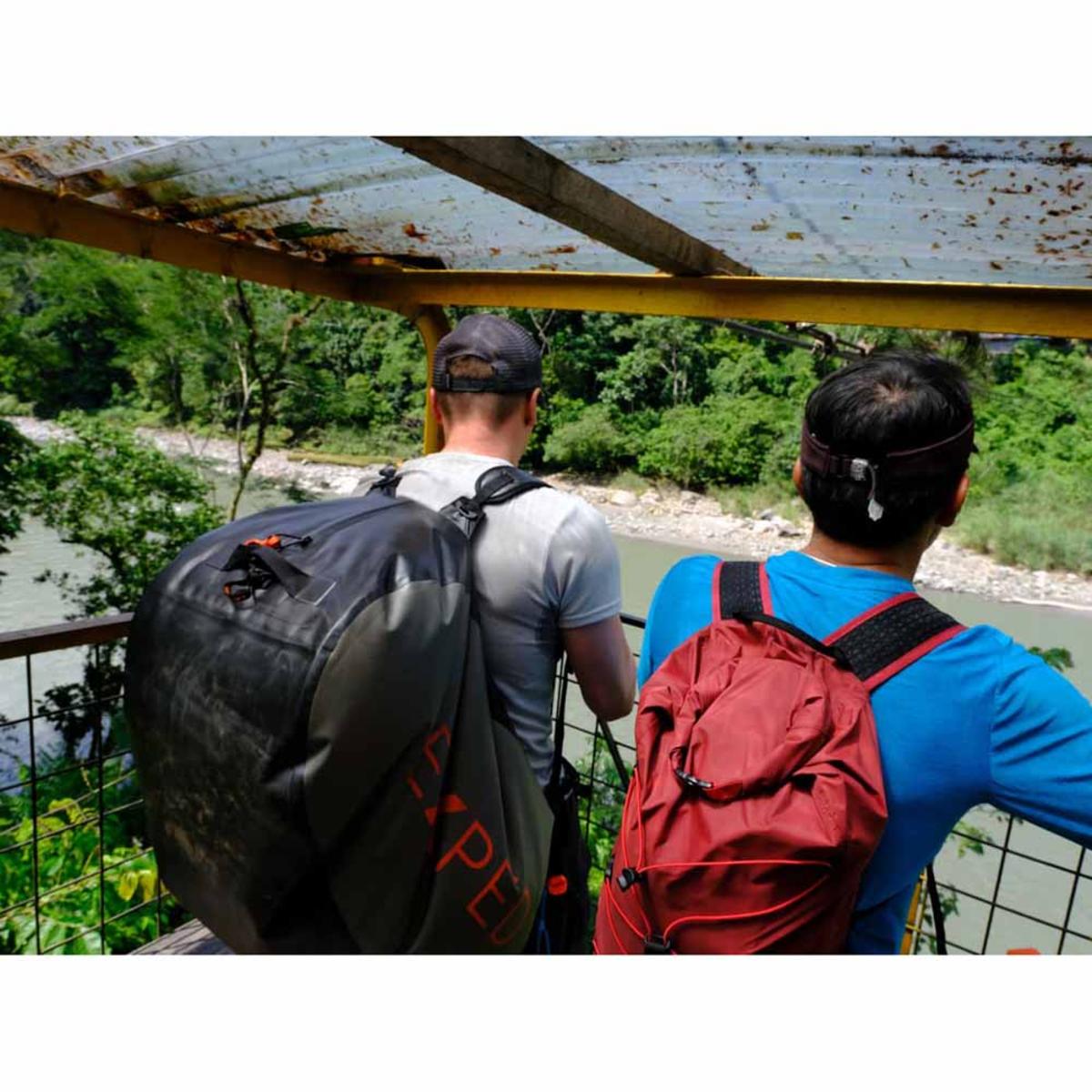  Exped Tempest 100L Duffle Backpack - Black/Olive Grey