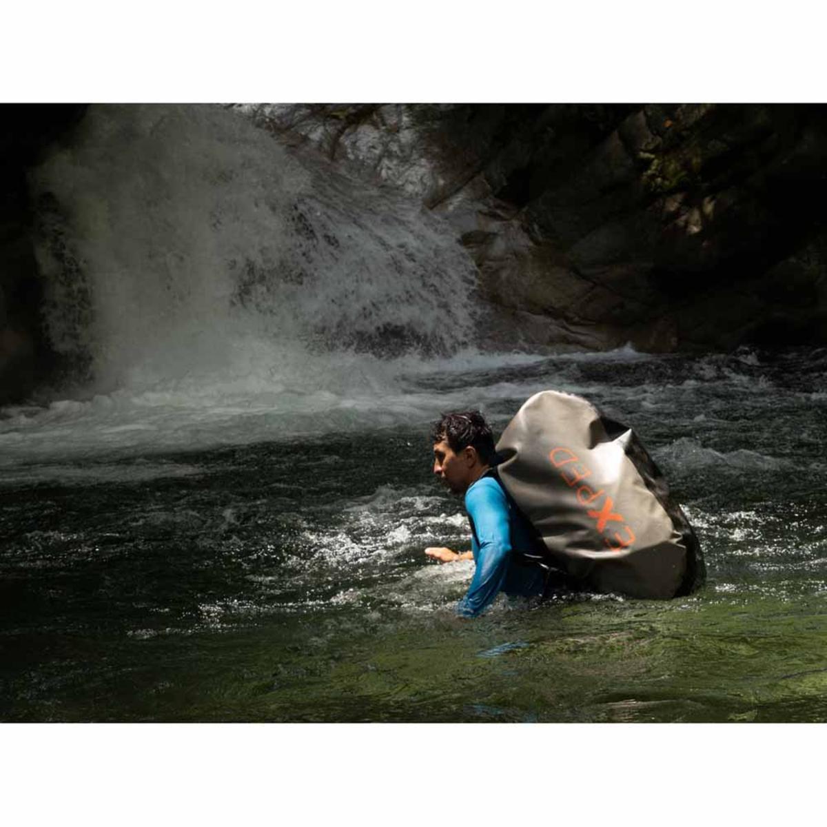 Exped Tempest 140L Duffle Backpack - Black/Olive Grey