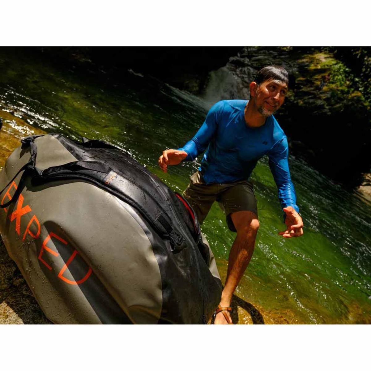  Exped Tempest 70L Duffle Backpack - Black/Olive Grey