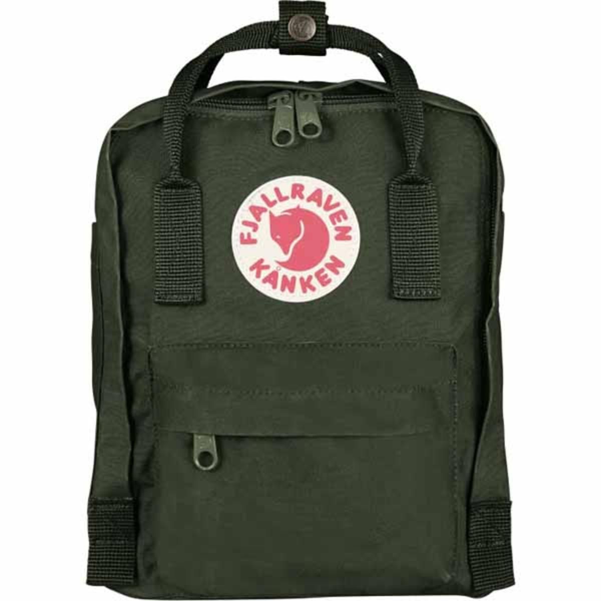  FjallRaven Kanken Mini Kids Backpack - Forest-Green
