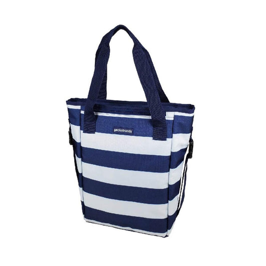  Geckobrands Convertible Tote & Backpack - Blue/White Stripe