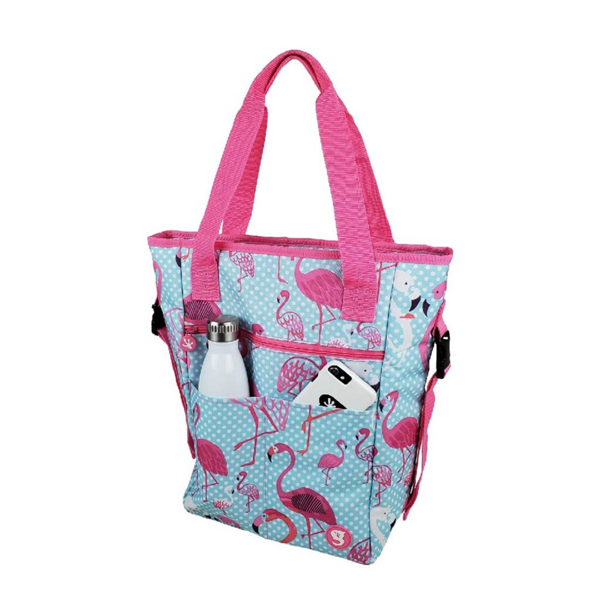  Geckobrands Convertible Tote & Backpack - Flamingo
