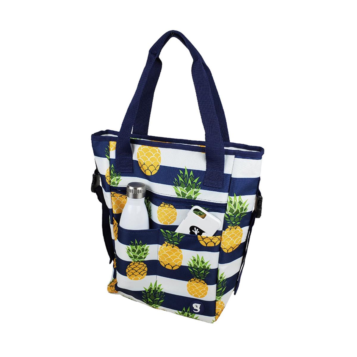 Geckobrands Convertible Tote & Backpack - Pineapple