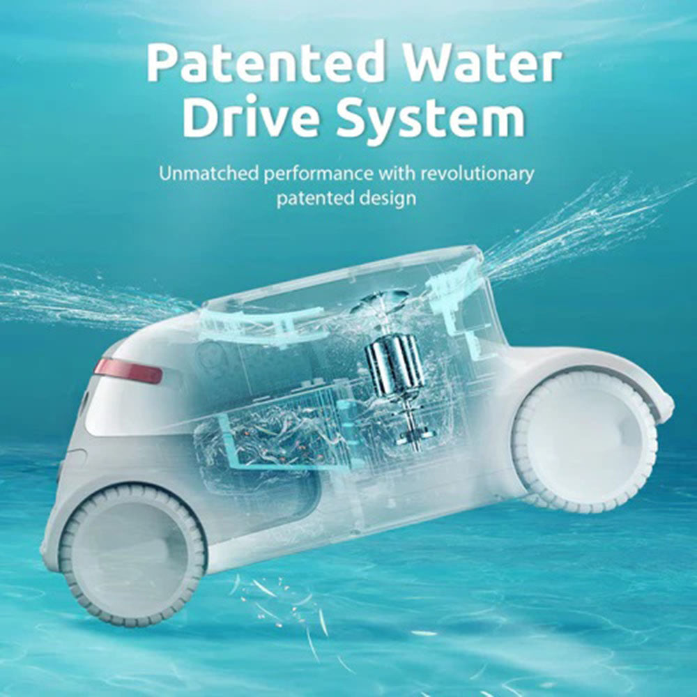 Genkinno P1 Cordless Automatic Robotic Pool Cleaner With Remote Controller For Above/In-Ground Flat Pools Up To 1614 Sq.ft.