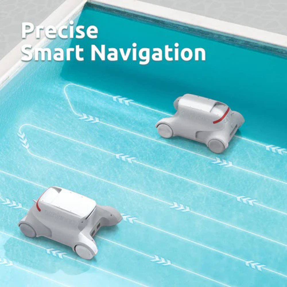  Genkinno P1 Cordless Automatic Robotic Pool Cleaner With Remote Controller For Above/In-Ground Flat Pools Up To 1614 Sq.ft.