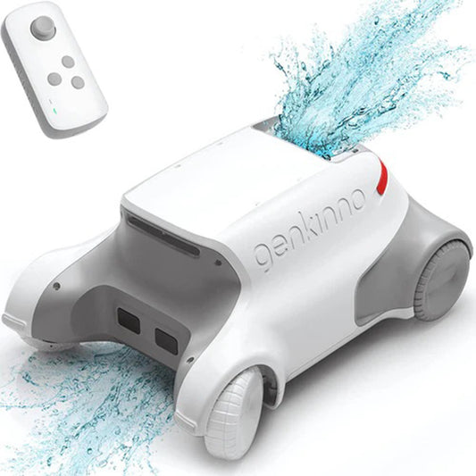  Genkinno P1 Cordless Automatic Robotic Pool Cleaner With Remote Controller For Above/In-Ground Flat Pools Up To 1614 Sq.ft.