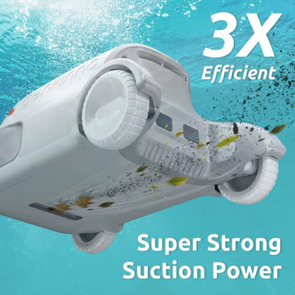  Genkinno P1 Cordless Automatic Robotic Pool Cleaner With Remote Controller For Above/In-Ground Flat Pools Up To 1614 Sq.ft.