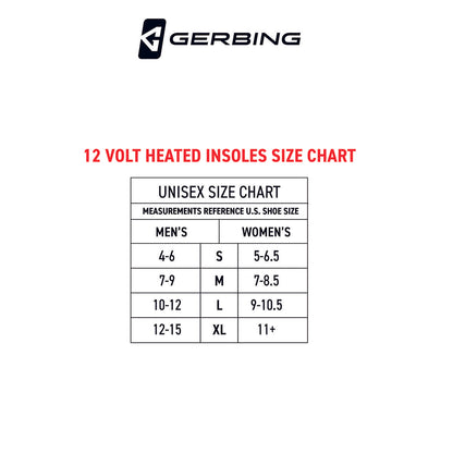 Gerbing 12V Motorcycle Heated Insoles