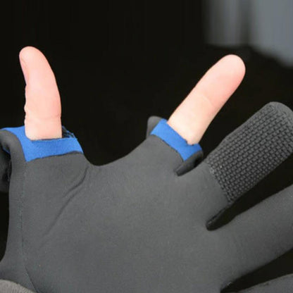  Glacier Glove Pro Angler Slit Finger Gloves - Black