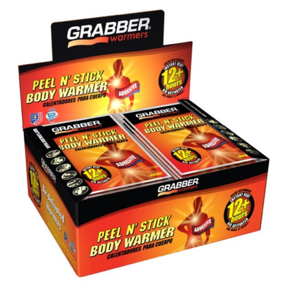  Grabber Warmers Peel N Stick 12+ Hour Adhesive Body Warmer - 40 Pack Box