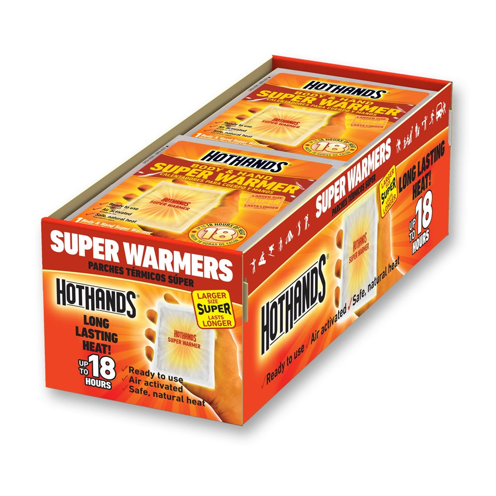  HotHands Extra Large 18 Hour Super Hand And Body Warmer - 40 Pack Case
