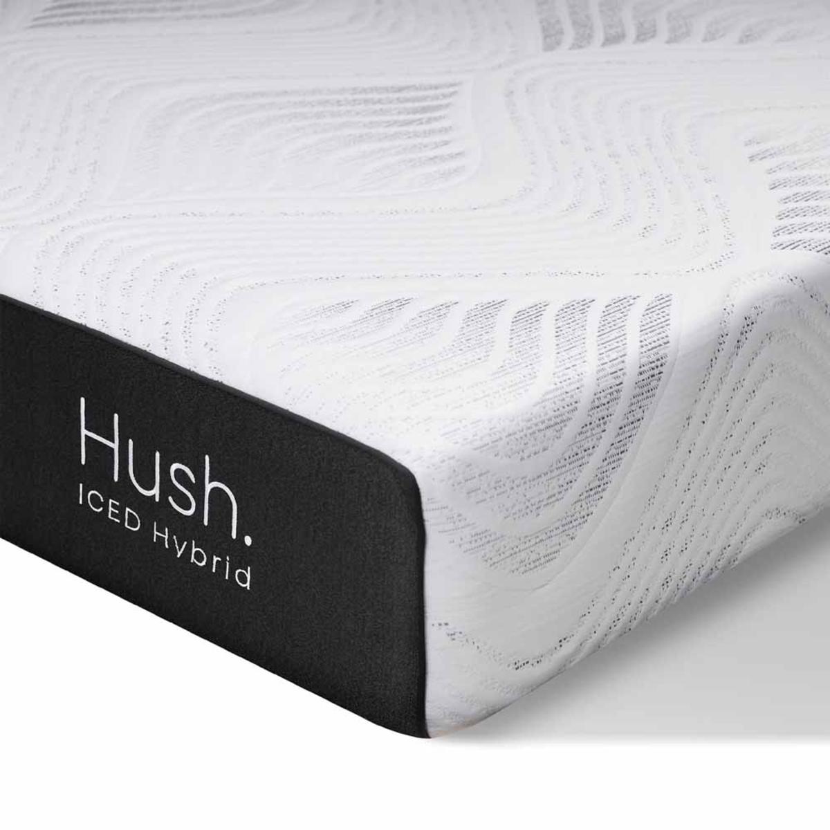  Hush 11in Smooth Top Iced Hybrid Mattress - Twin/White