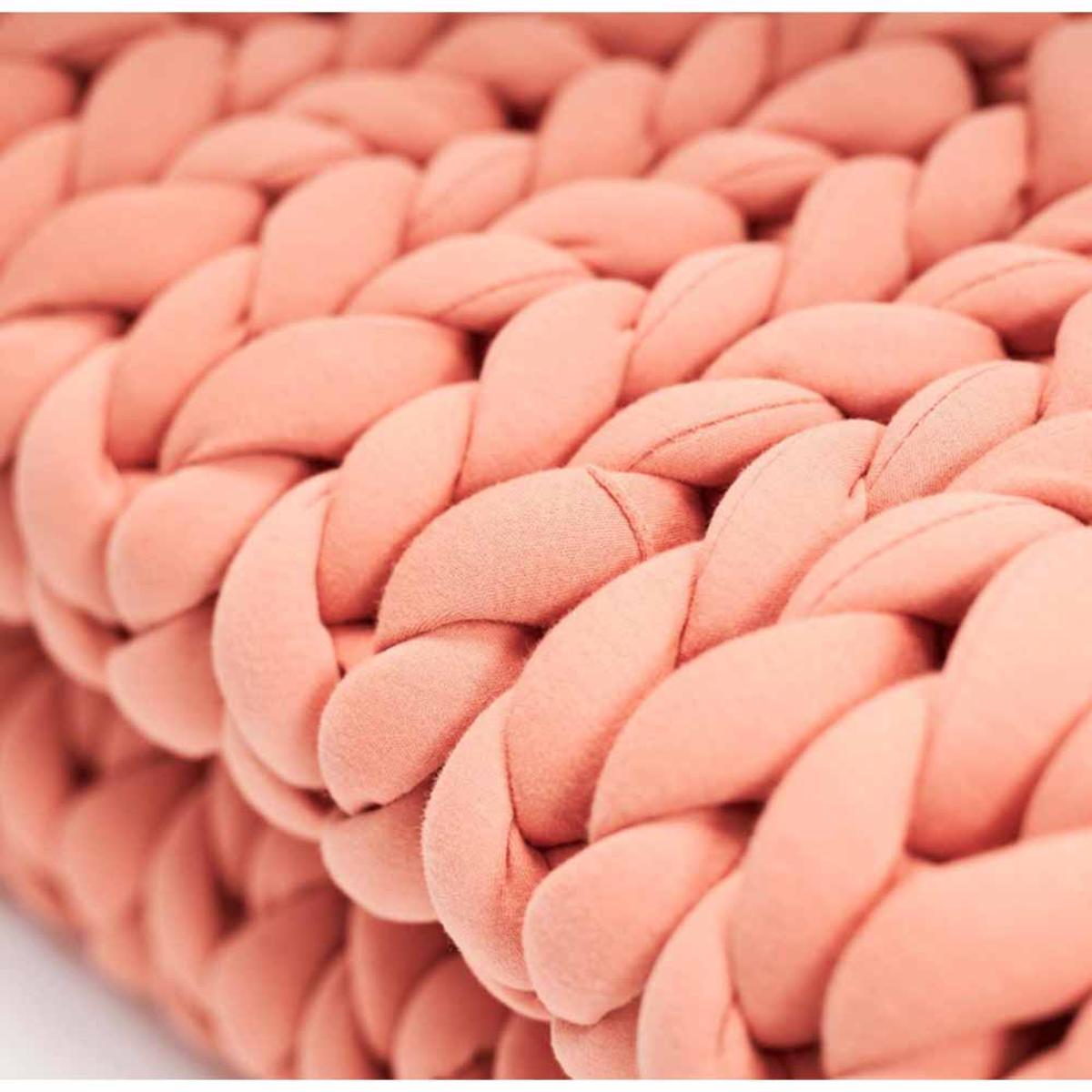  Hush 15lbs Cotton Knitted Weighted Throw Blanket