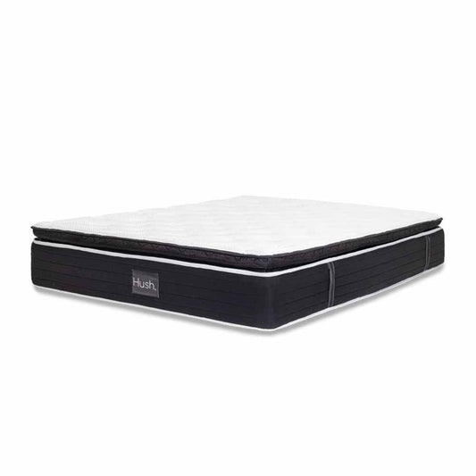  Hush Iced Hybrid 2-in-1 Cooling Mattress With Memory Foam And Springs - Cali King/White