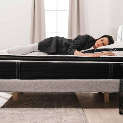 Hush Iced Hybrid 2-in-1 Cooling Mattress With Memory Foam And Springs - Cali King/White