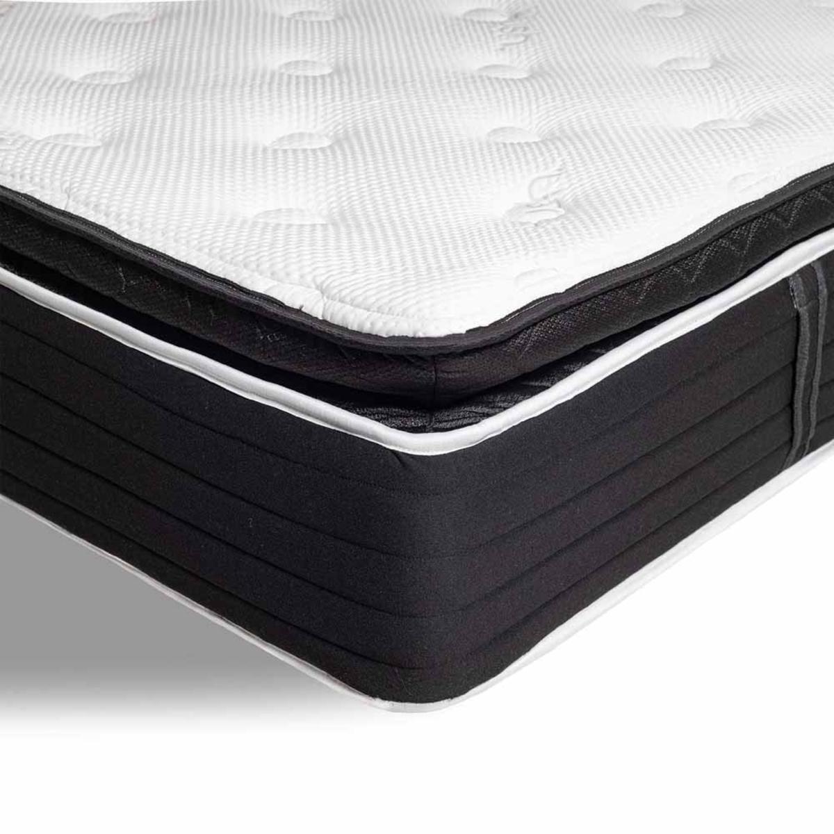  Hush Iced Hybrid 2-in-1 Cooling Mattress With Memory Foam And Springs - Double/White