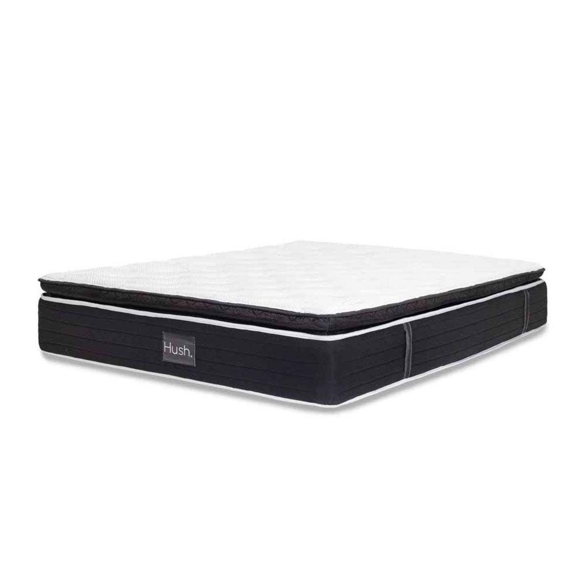  Hush Iced Hybrid 2-in-1 Cooling Mattress With Memory Foam And Springs - Queen/White